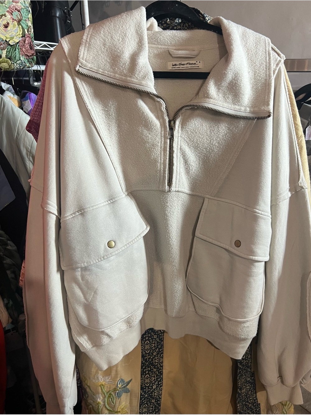 NWOT We The Free Cool Rider Sweatshirt~ Almond Milk